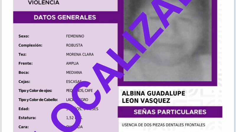 Hallan a Albina, mujer reportada como desaparecida tras entrar a hospital Balbuena