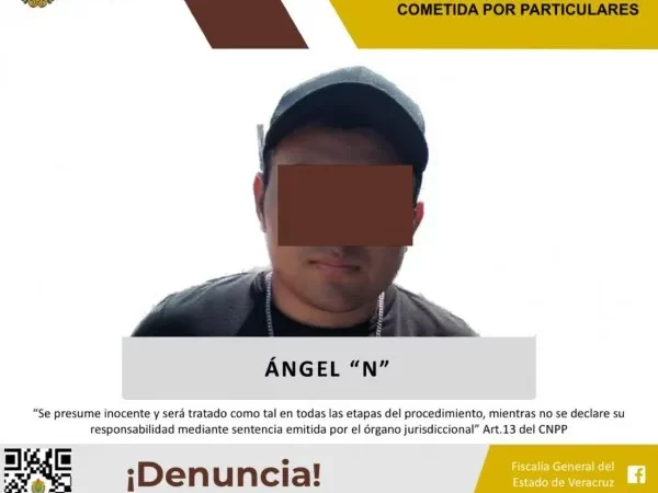 Detenido como presunto responsable del delito de desaparición de personas por particulares.