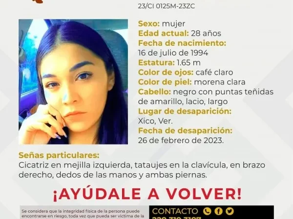 Localizan asesinada a Yessica del Carmen reportada como desaparecida en Xico, su novio Luis Enrique Romero no aparece