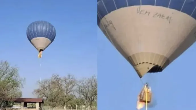Detienen a piloto de globo aerostático que se incendió en Teotihuacán y murieron 2 personas