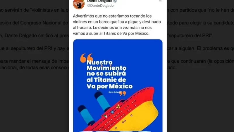 Elecciones en Coahuila y Edomex confirman que la alianza opositora es un proyecto perdedor: Dante Delgado