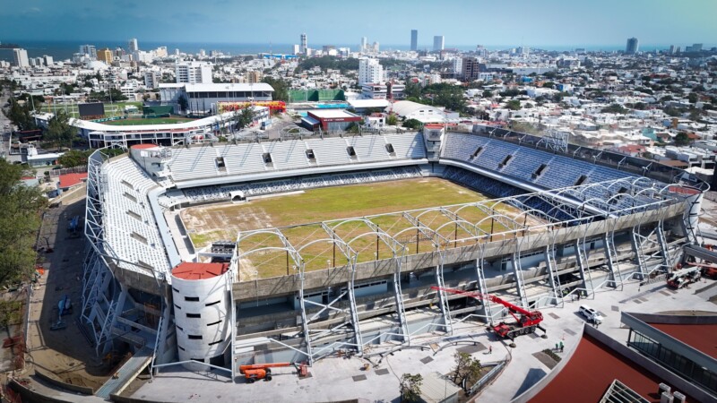Así va quedando el Estadio Luis ‘Pirata’ Fuente