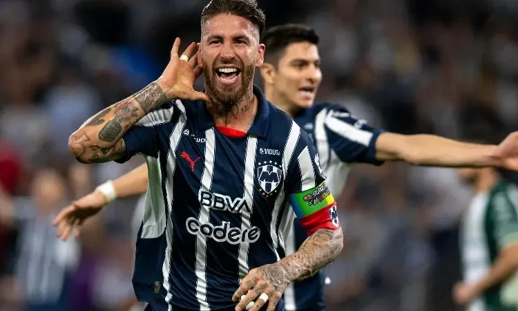Sergio Ramos anota su primer gol en México y Rayados vence a Santos