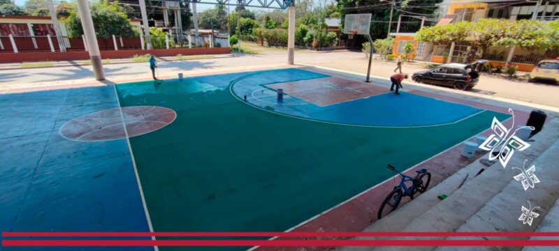 Gobierno Municipal acondiciona la cancha de la Padre Hidalgo
