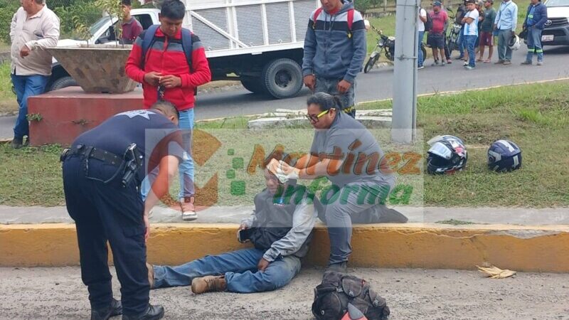 Otro motociclista accidentado