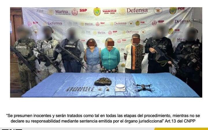 Tres personas detenidas y objetos asegurados en operativo de cateo con fuerzas federales y estatales en Papantla