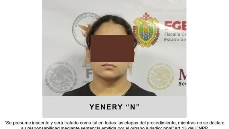 Detenida como probable responsable del delito de extorsión agravada