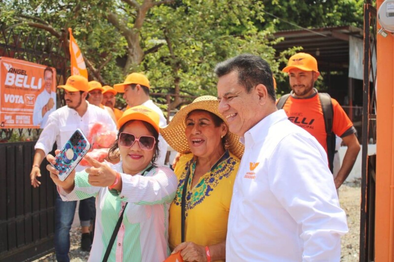 Ángel Belli inicia campaña en la Ejidal
