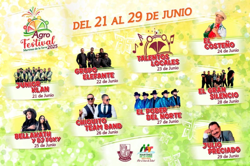¡Supera expectativas la cartelera del Agrofestival 2025!