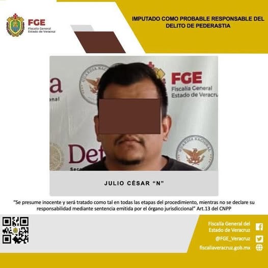 Prisión preventiva como probable responsable del delito de pederastia