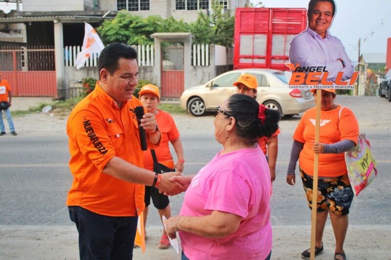 Ángel Belli lleva Movimiento Naranja a Pueblo Viejo, candidato de hechos, no palabras