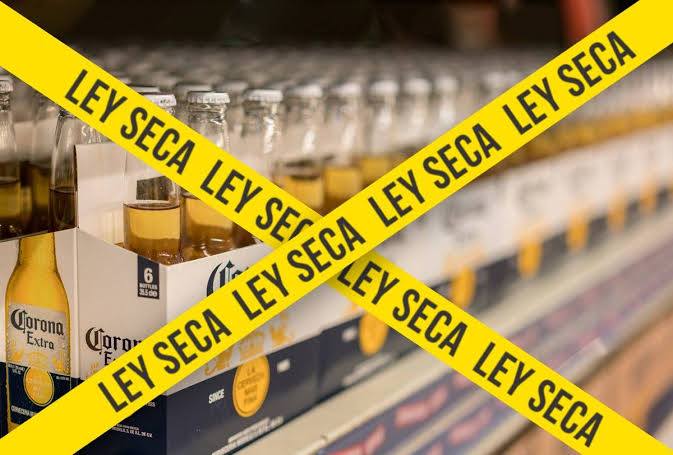 Anuncian Ley Seca para la jornada electoral
