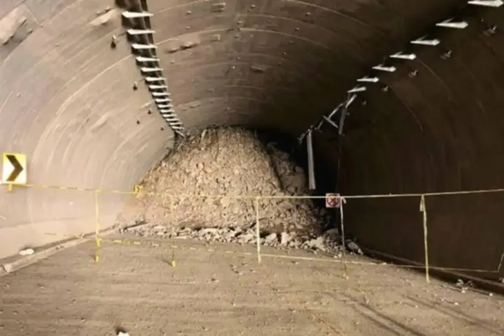 Colapsa túnel ‘El Tornillo’, obra de AMLO inaugurada por Sheinbaum