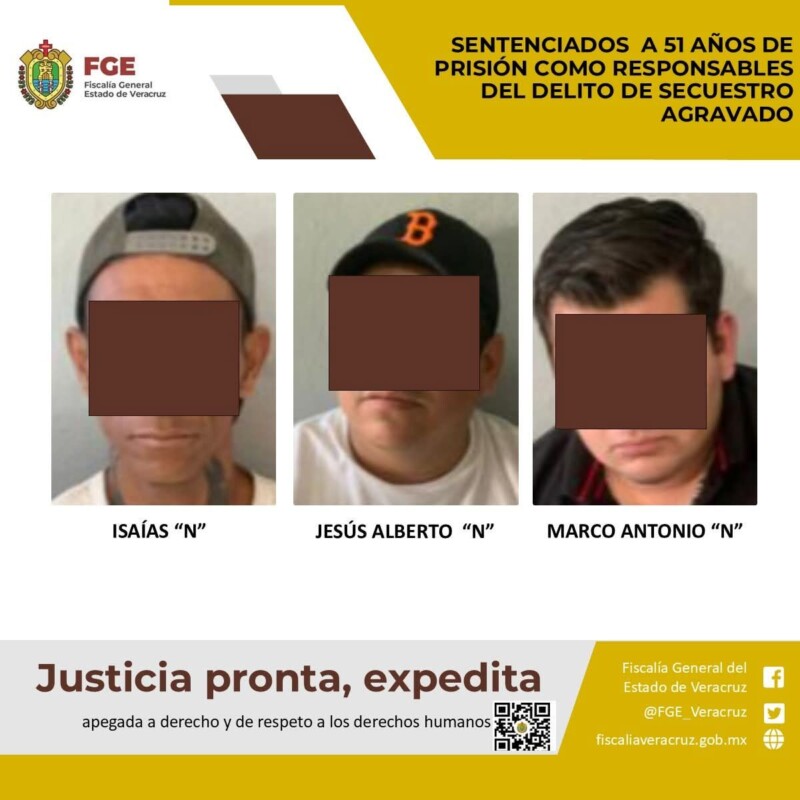 51 años en la sombra, para presuntos secuestradores