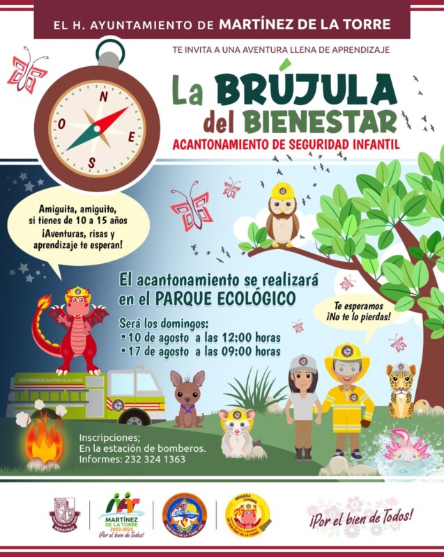 Comandancia de bomberos invita a niñas y niños a acantonamiento en la naturaleza