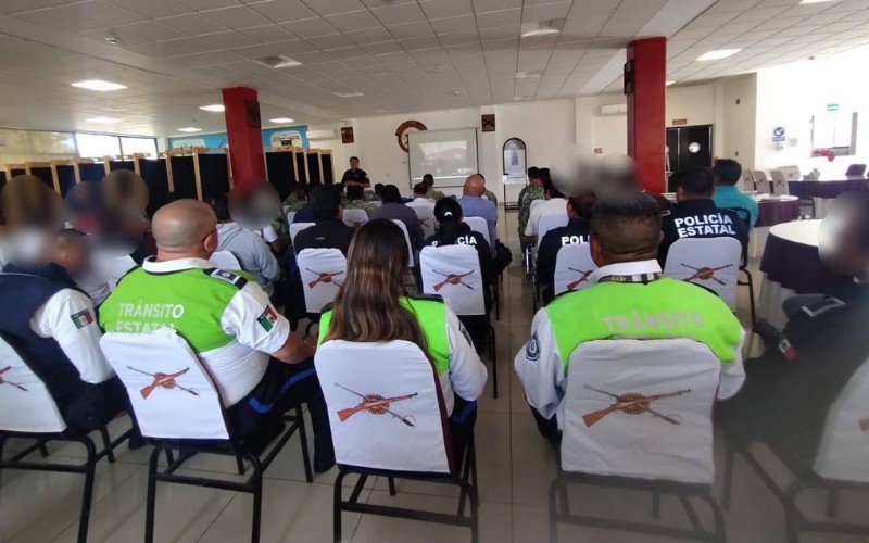 UECS imparte plática preventiva relacionada al secuestro y engaño telefónico a cuerpos de seguridad y de tránsito estatal