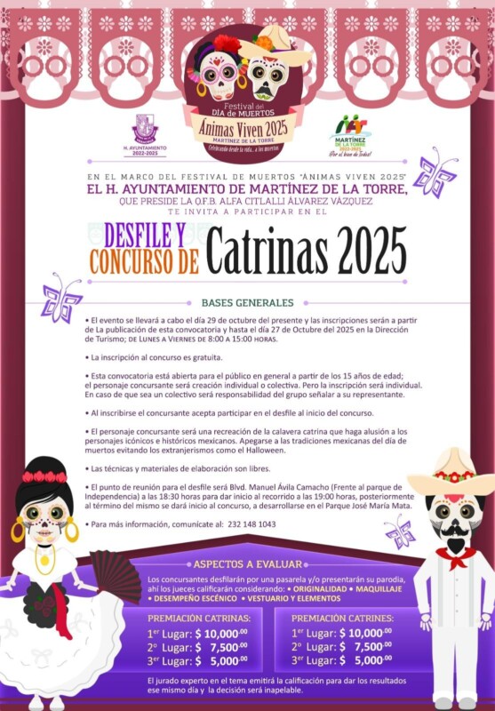 Catrinas y catrines se preparan para visitar los Altares en “Animas Viven”