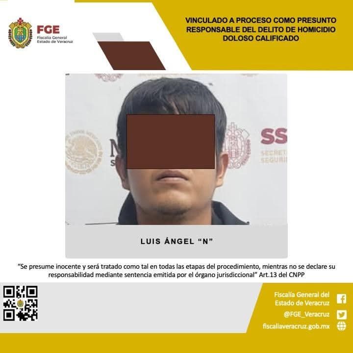Vinculado a proceso como presunto responsable del delito de homicidio doloso calificado
