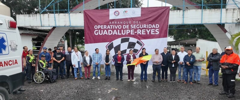 Alcaldesa Alfa Citlalli da banderazo de inicio a operativo Guadalupe-Reyes
