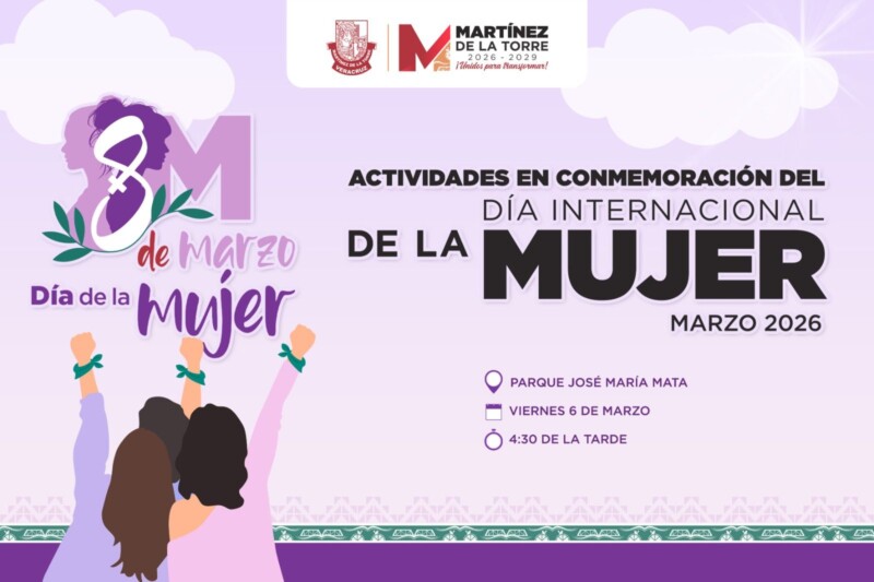 Convocan a actividades conmemorativas por el Día Internacional de la Mujer