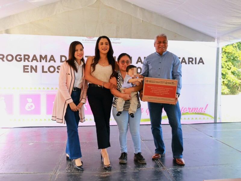Realizan entrega de despensas del programa “Primeros 1000 Días de Vida”
