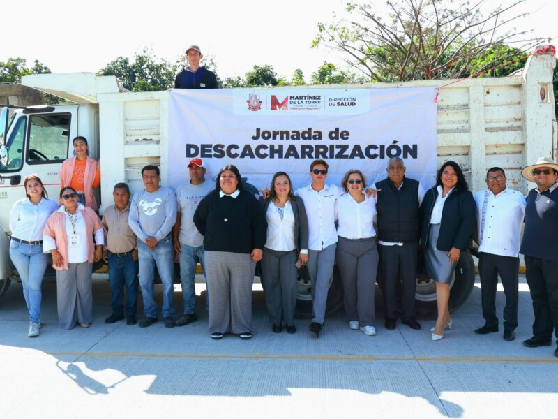 Realizan jornada de descacharrización en colonias La Esperanza y Diana Laura