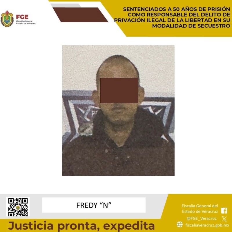 𝗙𝗚𝗘 𝗹𝗼𝗴𝗿𝗮 𝘀𝗲𝗻𝘁𝗲𝗻𝗰𝗶𝗮 𝗱𝗲 𝟱𝟬 𝗮𝗻̃𝗼𝘀 𝗲𝗻 𝗰𝗼𝗻𝘁𝗿𝗮 𝗱𝗲 𝘀𝗲𝗰𝘂𝗲𝘀𝘁𝗿𝗮𝗱𝗼𝗿 𝗲𝗻 𝗝𝗮𝗹𝗮𝗰𝗶𝗻𝗴𝗼