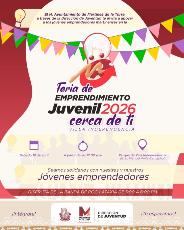 Invitan a la Feria de Emprendimiento Juvenil 2026 en Villa Independencia