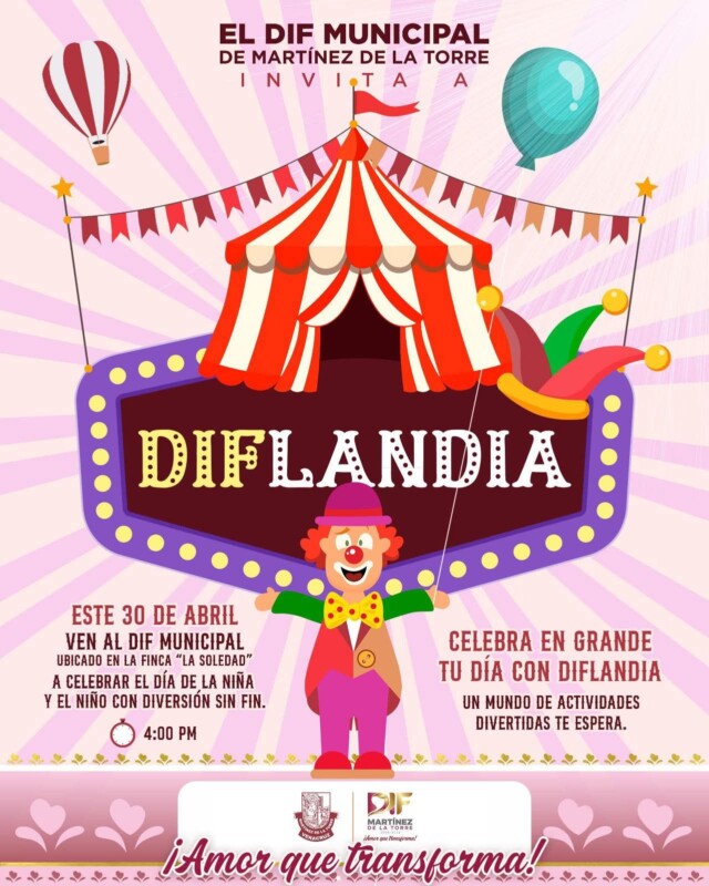 DIF Municipal celebrará el Día de la Niña y el Niño con “Diflandia”