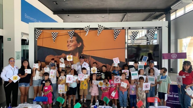 Promueven educación vial en la niñez con taller interactivo