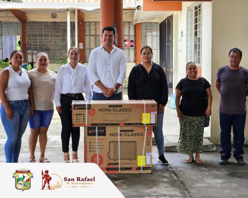 San Rafael: alcalde Gil Armando Mendez Grappin mejora espacios educativos en escuela de El Pital