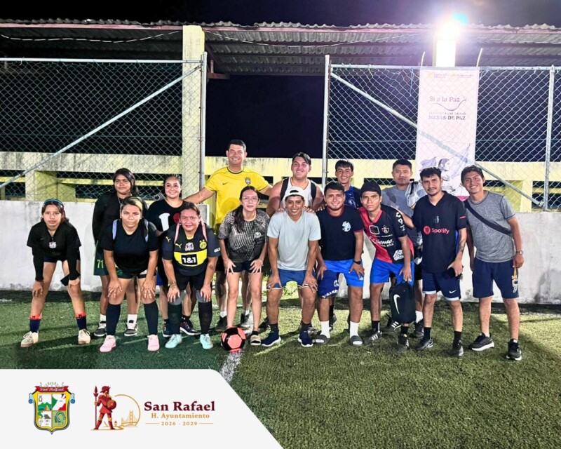 Ayuntamiento de San Rafael celebra torneo “Que ruede el balón por la paz” en Potrero Nuevo